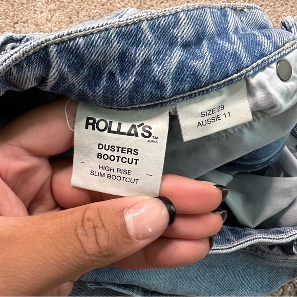 Women’s Rolla’s High Rise Dusters Slim Bootcut Jeans Size 29 - Picture 4 of 5